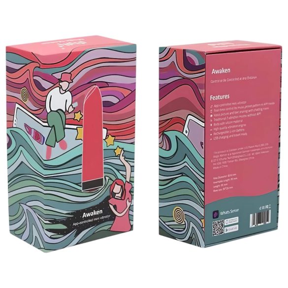 Magic Motion Awaken - δονητής ράβδου mini με δόνηση, επαναφορτιζόμενος, κόκκινος