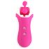 FEELZTOYS Clitella - επαναφορτιζόμενος, περιστρεφόμενος, στοματικός δονητής (ροζ)