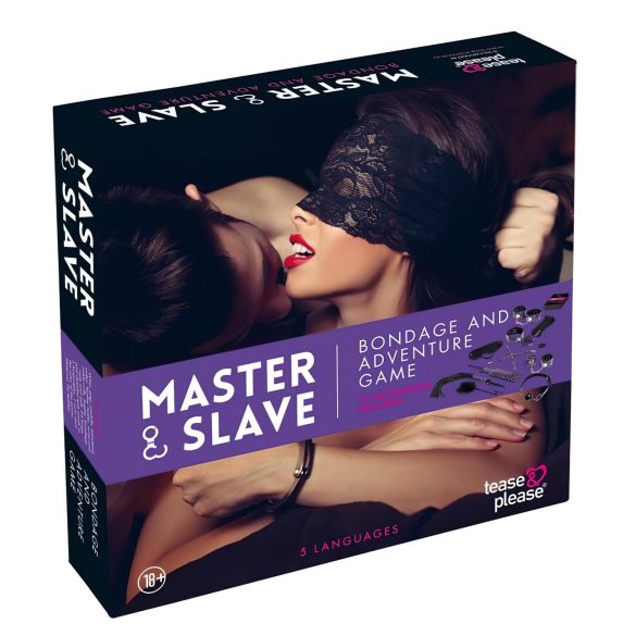 Master & Slave - Σετ Δεσίματος (μωβ-μαύρο)
