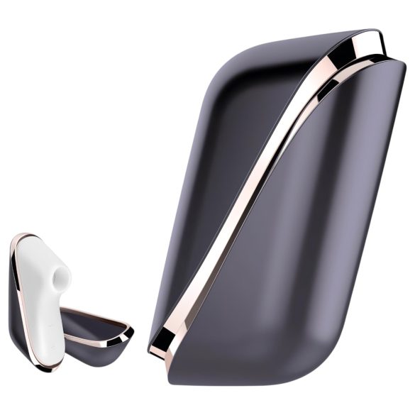 Satisfyer Traveler - φορητό διεγερτικό κλειτορίδας (μαύρο-λευκό)