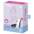 Satisfyer Traveler - φορητό διεγερτικό κλειτορίδας (μαύρο-λευκό)