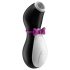 Satisfyer Penguin - δονητής κλειτορίδας επαναφορτιζόμενος αδιάβροχος μαύρο-λευκό