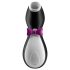 Satisfyer Penguin - δονητής κλειτορίδας επαναφορτιζόμενος αδιάβροχος μαύρο-λευκό