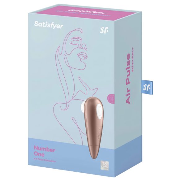 Satisfyer 1 Number One - διεγέρτης κλειτορίδας με παλμούς αέρα - καφέ