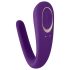Satisfyer Double Classic - αδιάβροχος, επαναφορτιζόμενος δονητής για ζευγάρια (μωβ)