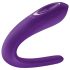 Satisfyer Double Classic - αδιάβροχος, επαναφορτιζόμενος δονητής για ζευγάρια (μωβ)