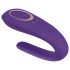 Satisfyer Double Classic - αδιάβροχος, επαναφορτιζόμενος δονητής για ζευγάρια (μωβ)