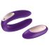 Satisfyer Double Plus Remote - Επαναφορτιζόμενος Δονητής Ζευγαριών (Μωβ)