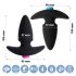 FEELZTOYS Funkybutts - σετ ασύρματων δονητών πρωκτού με μπαταρία (μαύρο)