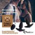 FEELZTOYS Funkybutts - σετ ασύρματων δονητών πρωκτού με μπαταρία (μαύρο)