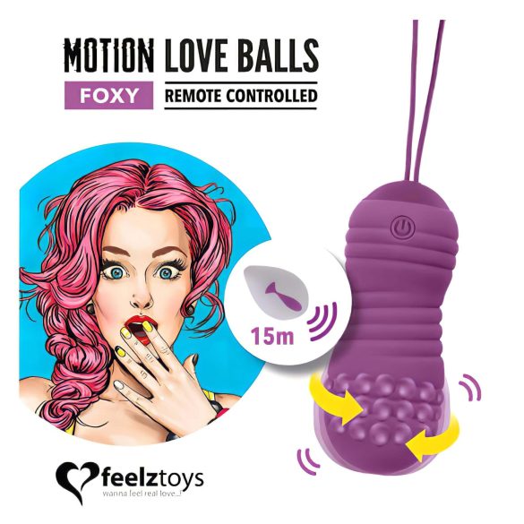 FeelzToys - αδιάβροχο δονητικό αυγό - μοβ