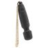 Bodywand Luxe: μικροσκοπικός επαναφορτιζόμενος δονητής (μαύρος)