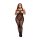 Baci Plus Size - Διχτυωτή ολόσωμη φόρμα με σχέδιο - μαύρο (XL-XXL)
