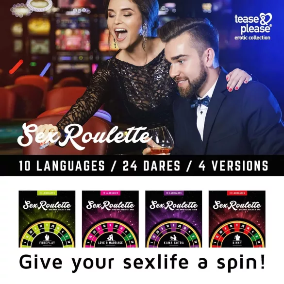 tease & please - Sex Roulette Foreplay - Επιτραπέζιο Παιχνίδι Ρουλέτας για Ζευγάρια