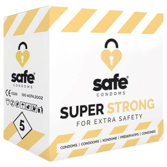 SAFE Super Strong - εξαιρετικά ανθεκτικό προφυλακτικό (5 τεμ)