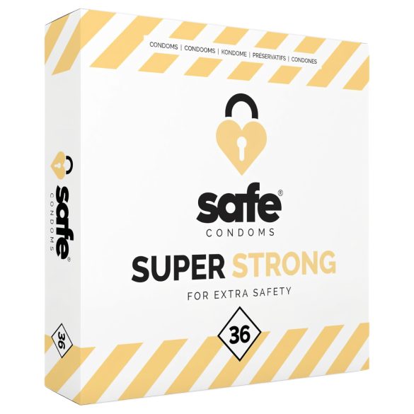 SAFE Super Strong - εξαιρετικά ανθεκτικό προφυλακτικό (36 τεμ)