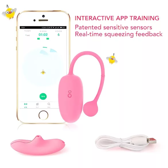 Magic Motion Kegel Coach - δονητική μπάλα γκέισας (ροζ)