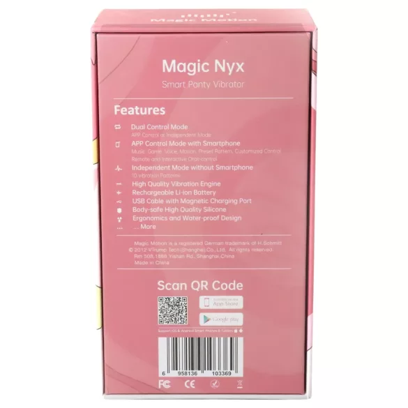 Magic Motion Nyx - δονητής κλειτορίδας αδιάβροχος - κοράλλι