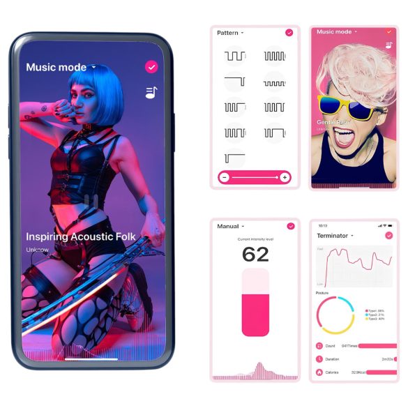 Magic Motion - δονητής ζευγαριού σετ - ροζ/πράσινο