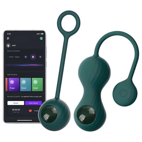 Magic Motion Crystal Duo - έξυπνο σετ γεωισχων αφροδισιών - (πράσινο)