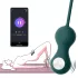 Magic Motion Crystal Duo - Δονητική μπάλα Κέγκελ με έλεγχο μέσω εφαρμογής (πράσινο)