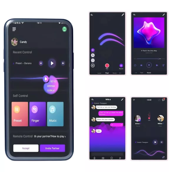 Magic Motion Rise - δαχτυλίδι πέους με δόνηση smart επαναφορτιζόμενο μαύρο