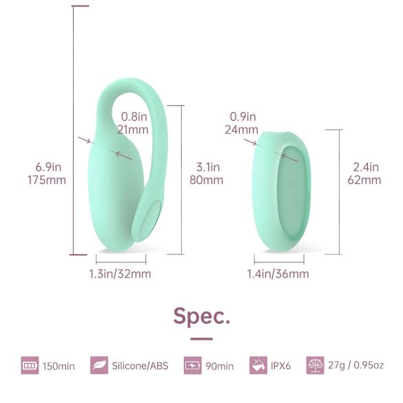 Magic Motion FitCute - έξυπνη σφαίρα kegel με δόνηση - επαναφορτιζόμενη - μέντα