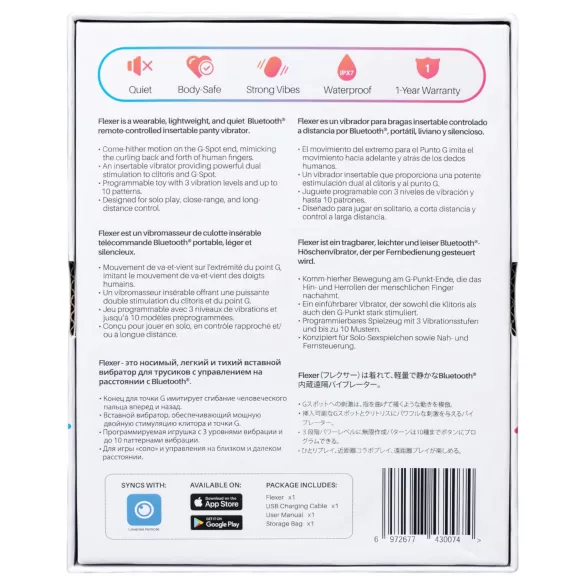 Lovense - δονητής εσώρουχου 2 σε 1 με δόνηση - επαναφορτιζόμενος, ροζ