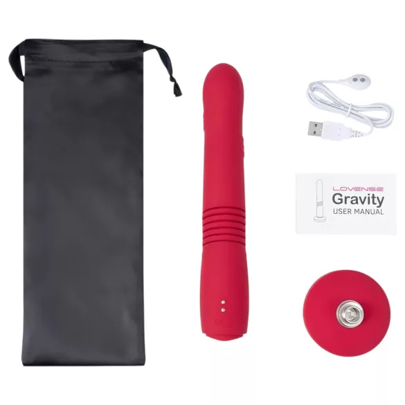 LOVENSE Gravity - επαναφορτιζόμενος, παλμικός δονητής (κόκκινος)