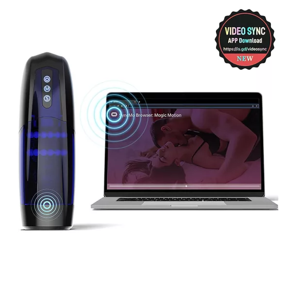 Magic Motion Xone - ανδρικό αυνανιστήρι με χειρισμό μέσω εφαρμογής (μπλε)