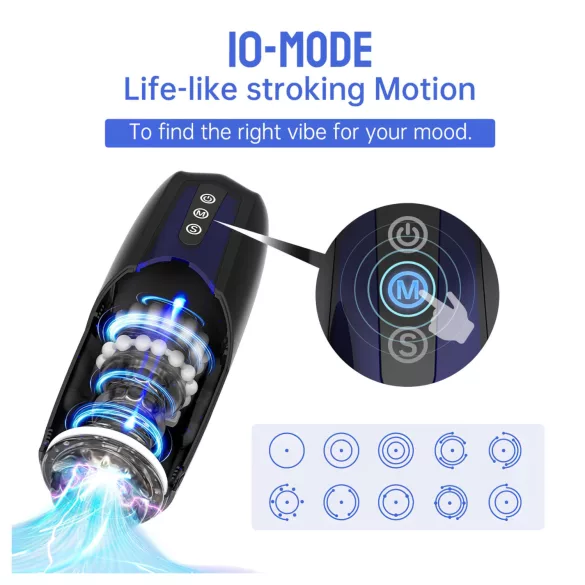 Magic Motion Xone - ανδρικό αυνανιστήρι με χειρισμό μέσω εφαρμογής (μπλε)