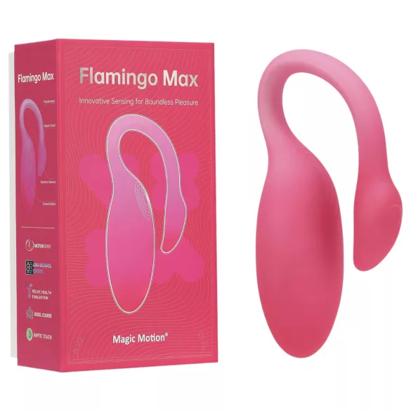 Magic Motion Flamingo Max - Δονητικό αυγό με έλεγχο μέσω εφαρμογής (ροζ)