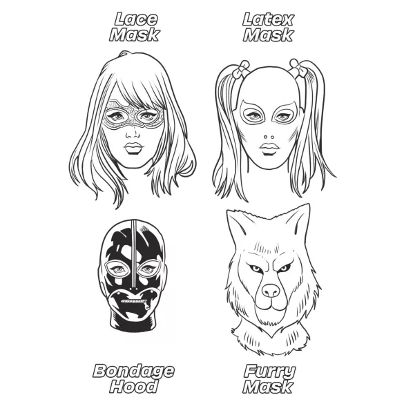 WoodRocket - βιβλίο ζωγραφικής για ενήλικες - θεματολογία φετίχ