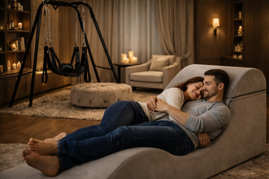 Ερωτικό δωμάτιο με έπιπλα σεξ και αξεσουάρ BDSM - Desirel.gr Sex Shop